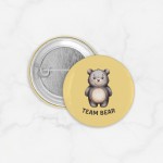 Pin Bros Buttons Team Bear Team Bee Size 37mm